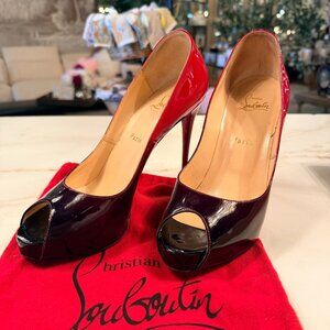 Christian Louboutin New Very Privé 120 peep-toe pumps